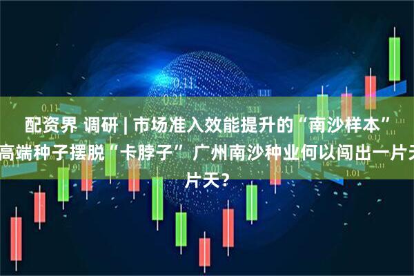 配资界 调研 | 市场准入效能提升的“南沙样本”：高端种子摆脱“卡脖子” 广州南沙种业何以闯出一片天？