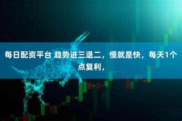 每日配资平台 趋势进三退二，慢就是快，每天1个点复利，