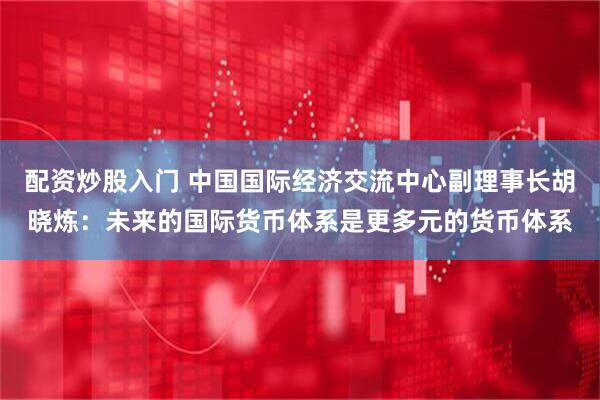 配资炒股入门 中国国际经济交流中心副理事长胡晓炼：未来的国际货币体系是更多元的货币体系